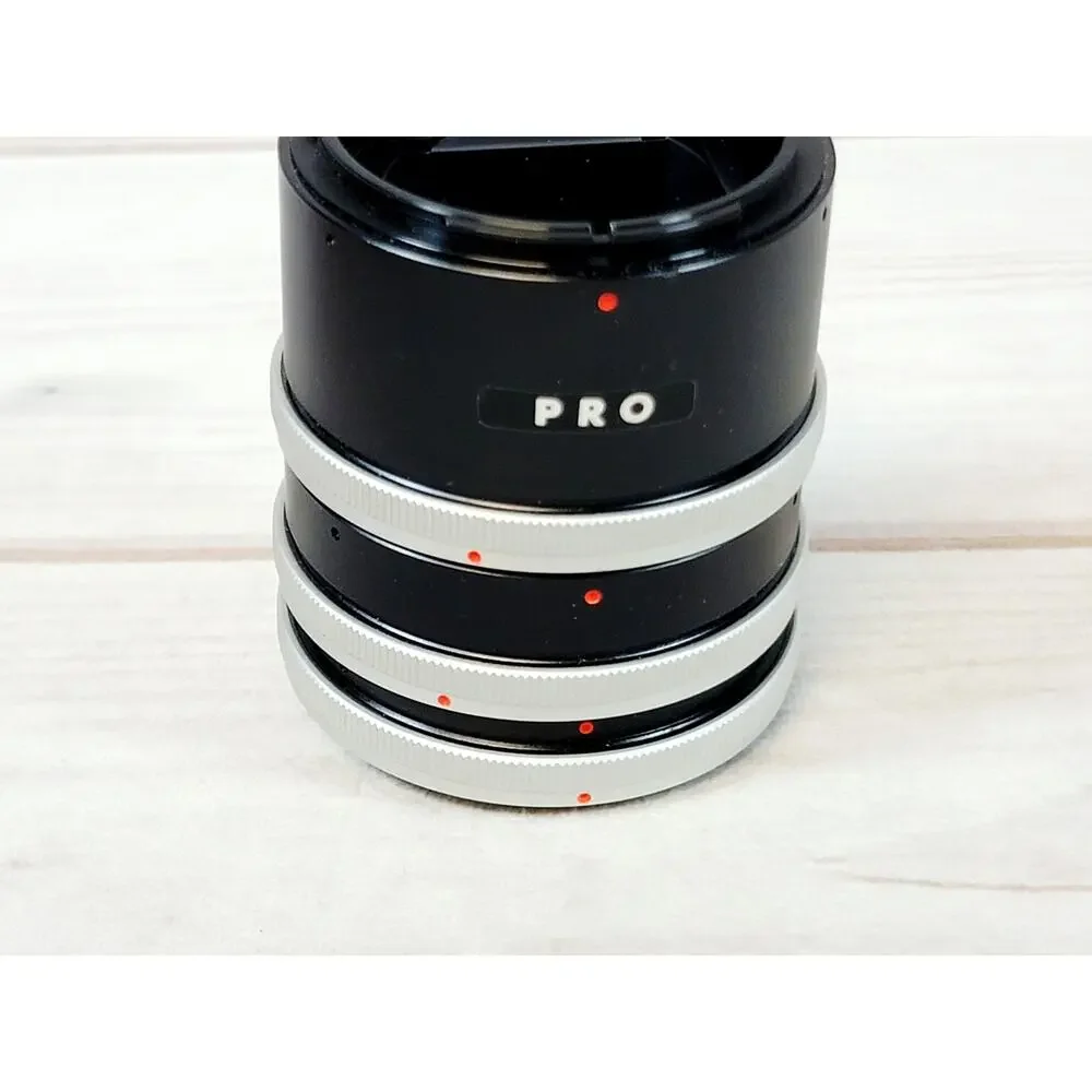 PRO Macro Lens Extension Tube Set (12mm, 20mm, 36mm Length) Canon FD